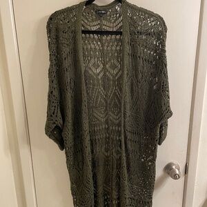 Green Knitted Cardigan